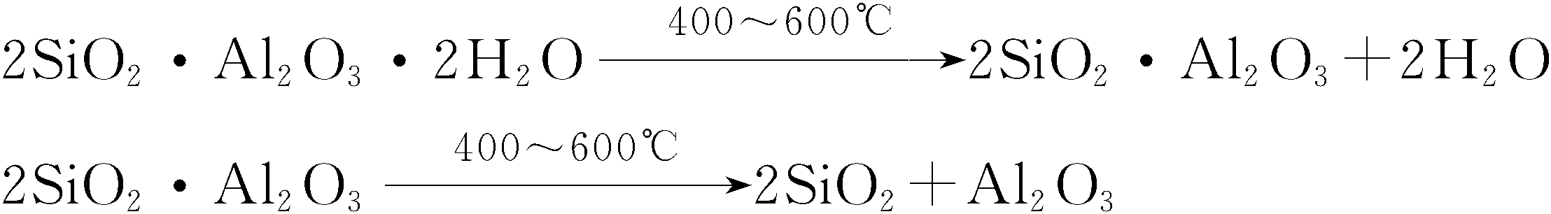 3.1 煅烧过程物理化学变化